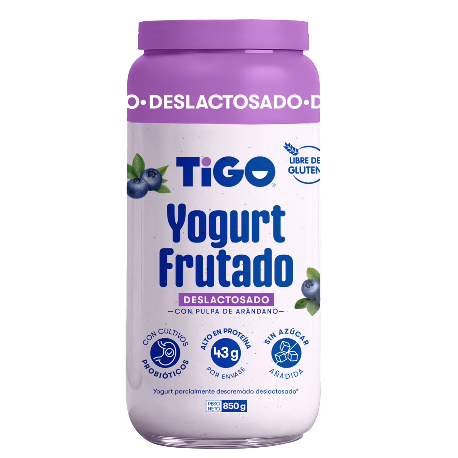 deslactosado-arandano Yogurt Frutado Deslactosado - Imagen 1
